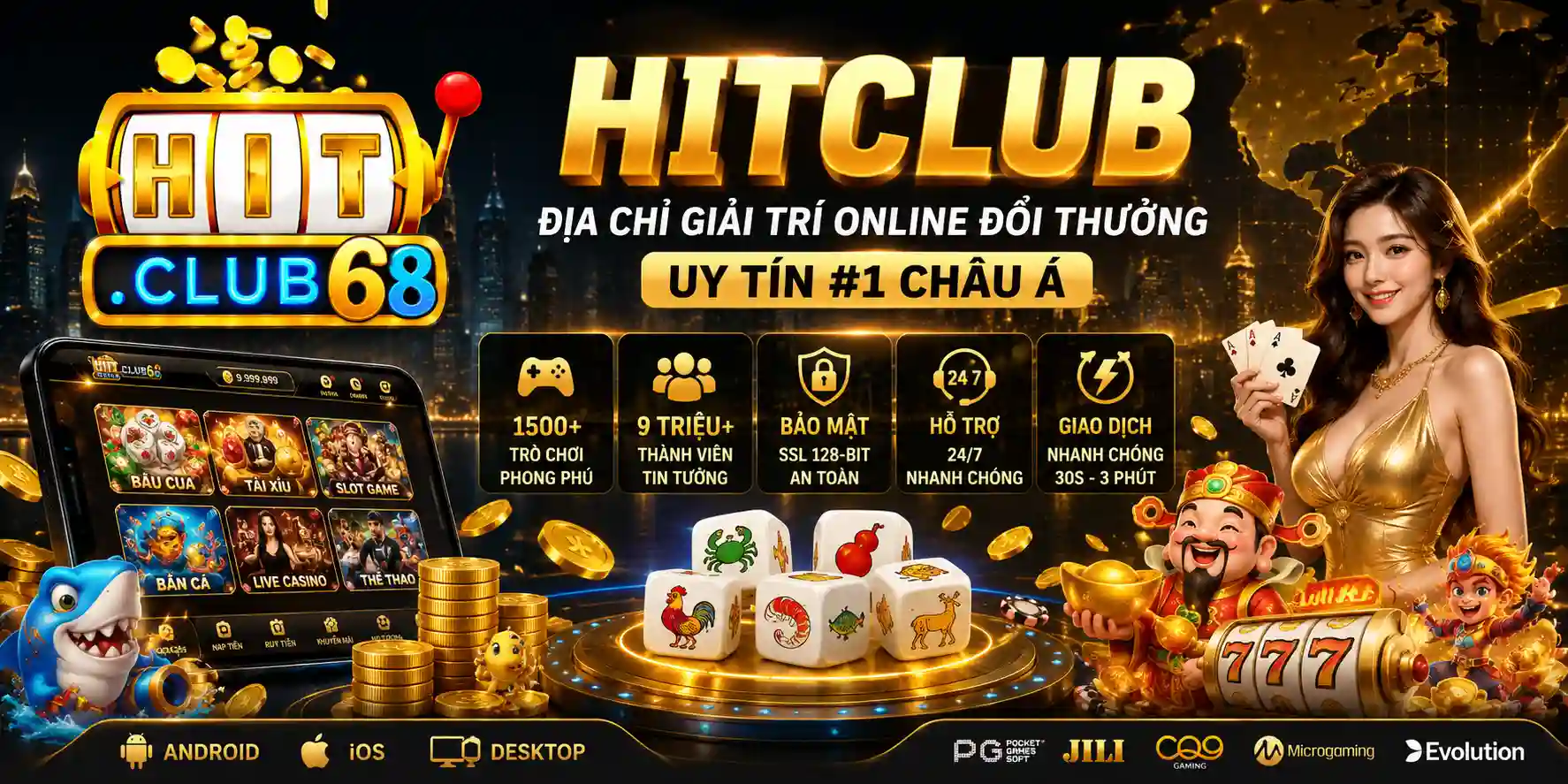 Hitclub Địa chỉ giải trí online đổi thưởng uy tín #1 Châu Á